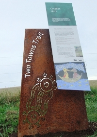 Two Towns Trail Signage 